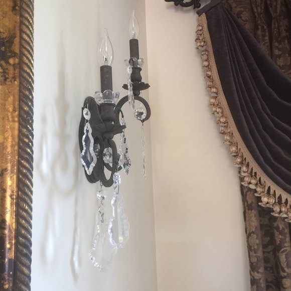 SCHONBEK 2-Light Versailles Wall Sconces Pair - Picture 6 of 9